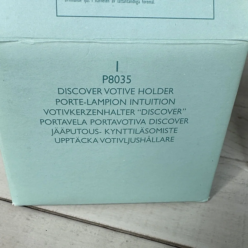 NWT PartyLite Crystal Candle Holders P8035 Discover Prism - Picture 4 of 7
